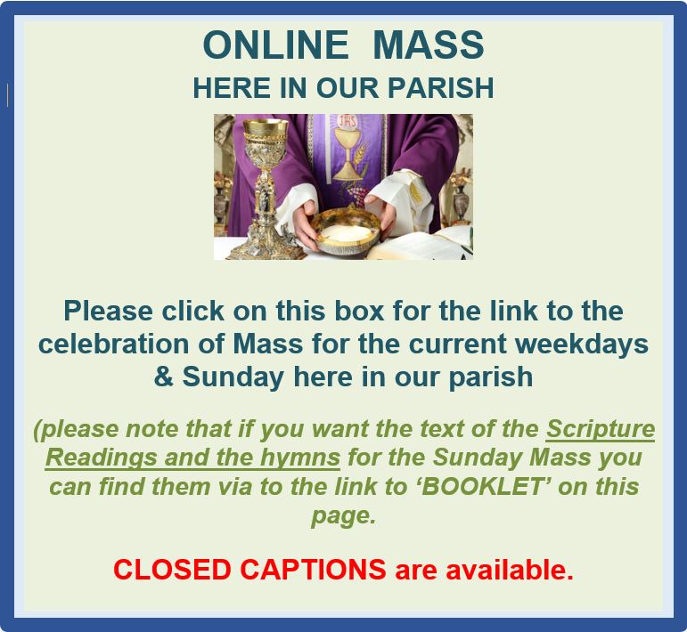 ONLINE MASS & OTHER ONLINE RESOURCES Catholic Diocese of Broken Bay